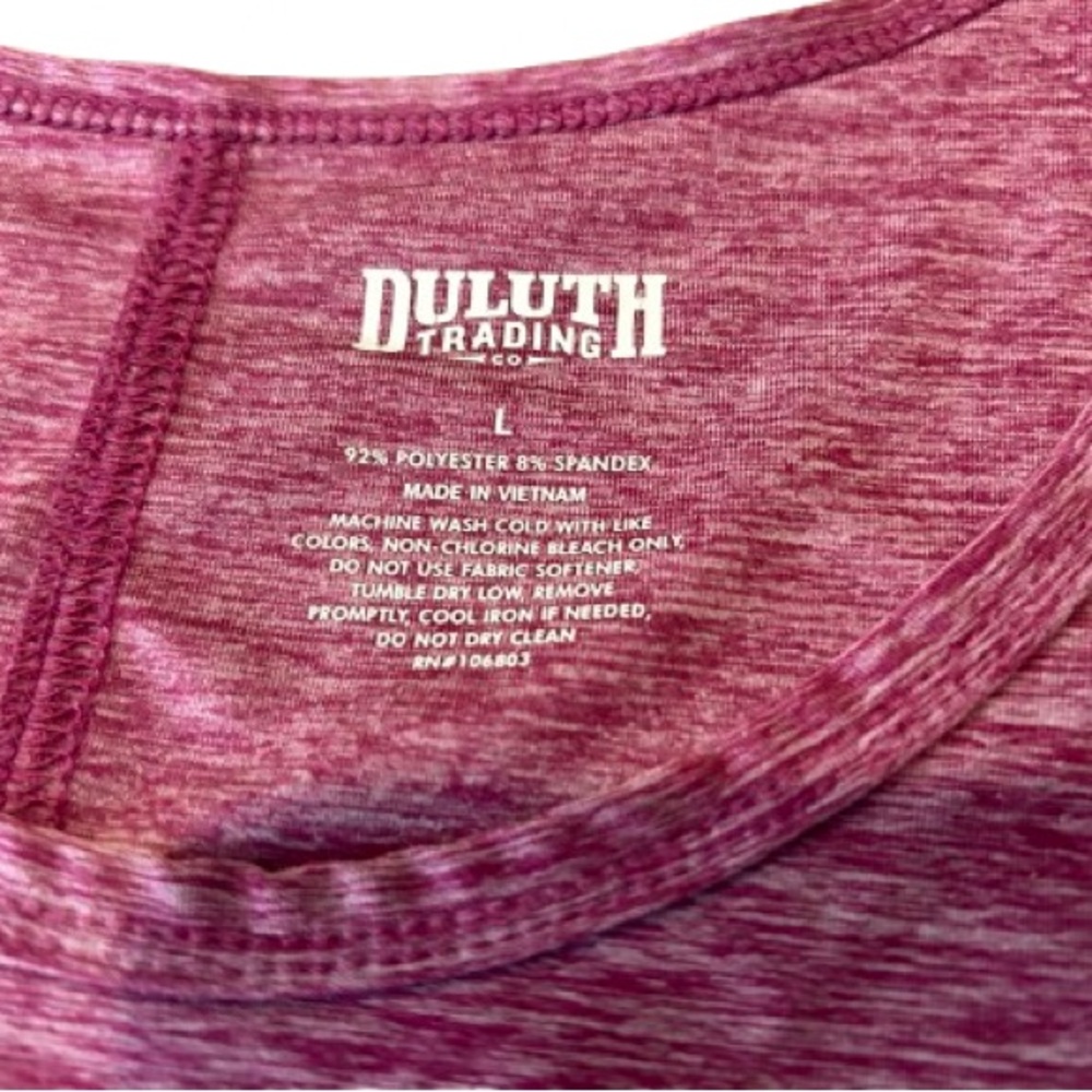 Duluth Trading Co Women’s Maroon Heathered Dress Size Large - Picture 2 of 6
